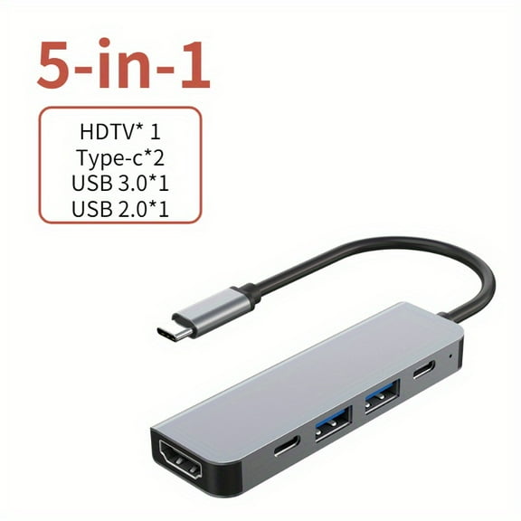 USB C Hub to 4K HDMI-Compatible USB 3.0 2.0 Type C PD Charging Dock for MacBook iPad Samsung S10 Dex TV Mouse Keyboard U Disk
