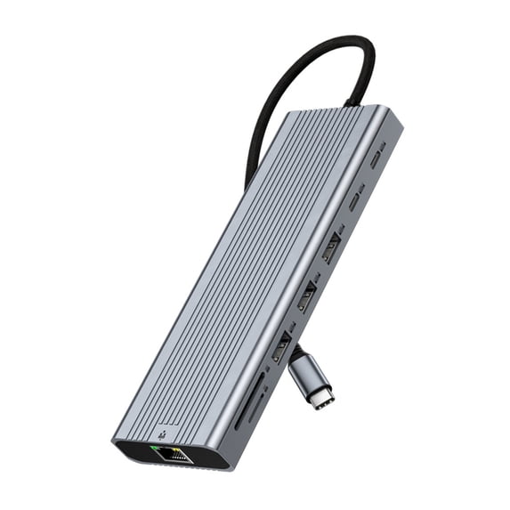 USB C Hubs 14 in 1 Multifunction Dock Triple Monitor Output for 4K ...