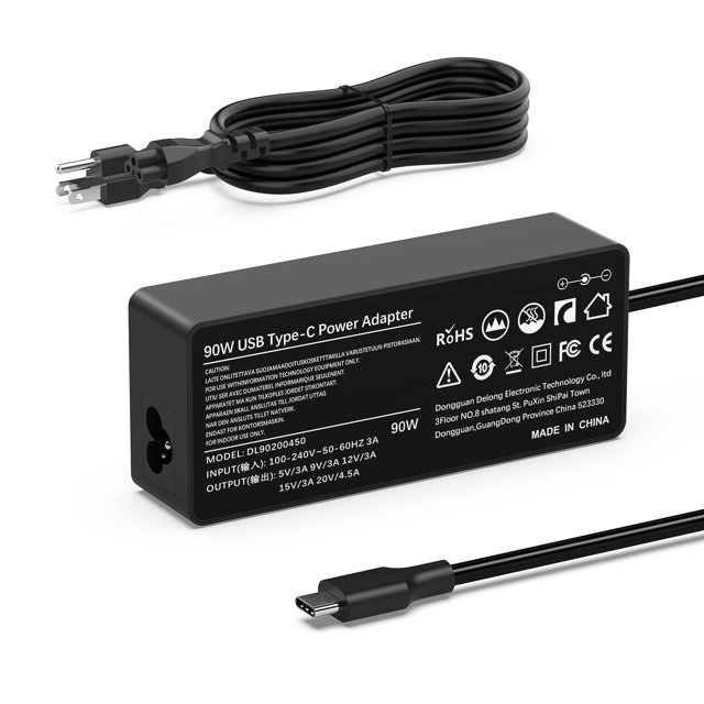USB C Laptop Charger 90 Watt Laptop Charger Type C Computer Charger for