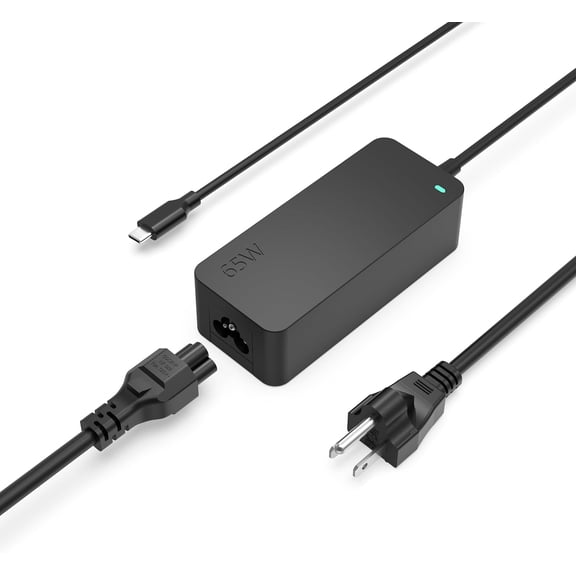 USB C Laptop Charger for Lenovo - Compatible with Thinkpad, Yoga, Chromebook, Thinkbook, IdeaPad, 65W/45W AC Adapter with 10Ft Extended Sturdy Cable