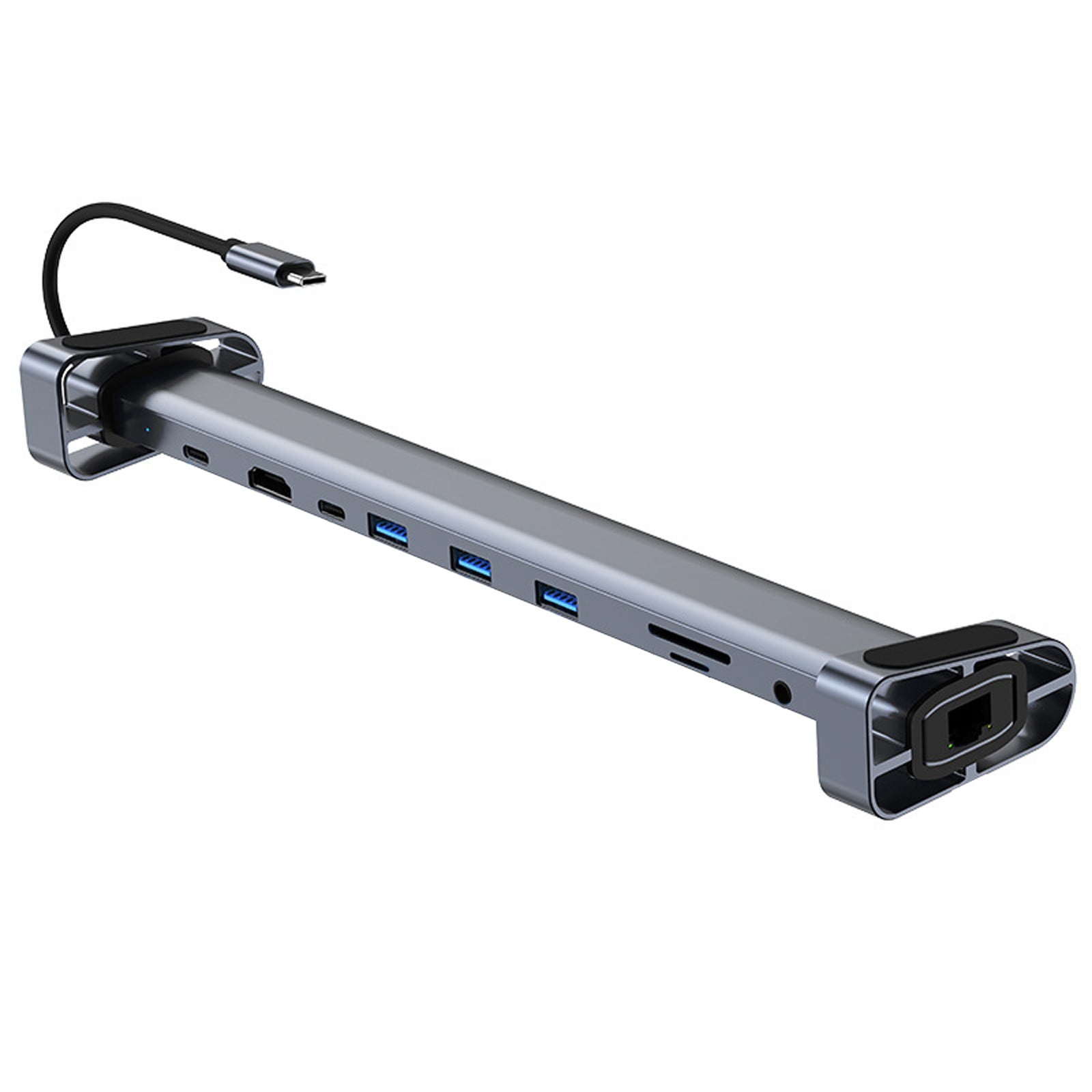 USB C Laptop Docking Station Stand 10 In 1 Folding Tilt Stand With