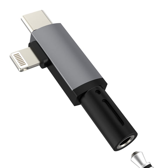 USB C Lightning to 3.5mm Headphone Adapter for ipad AUX Jack Audio Cable Splitter for Apple for iPhone 17 16 15 Compatible for Samsung Earphone Auxiliary Connector Type C Android Earphone Converter