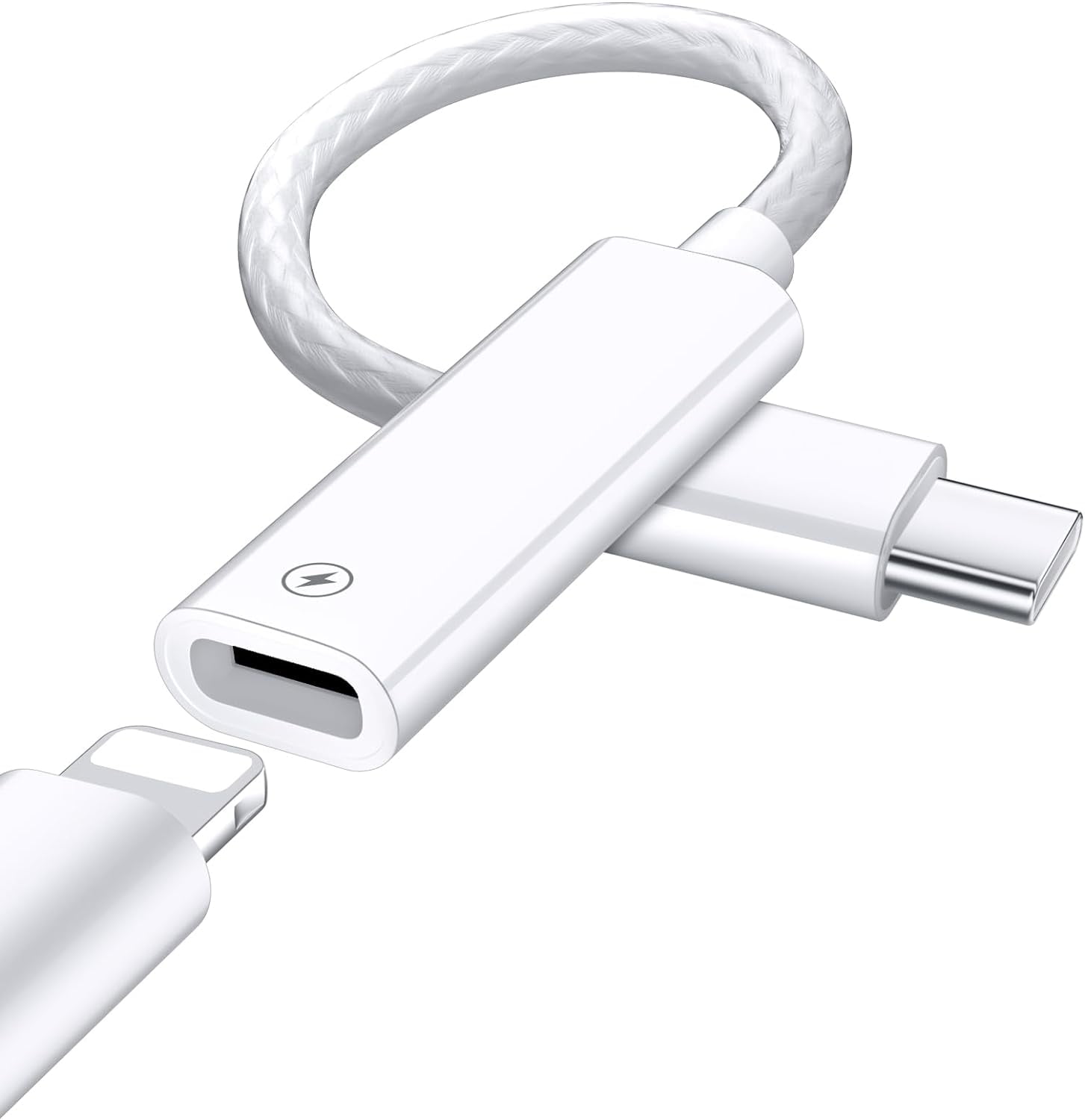USB C to Lightning Adapter Cable for iPhone 15 Plus 15 Pro Max, 27W PD