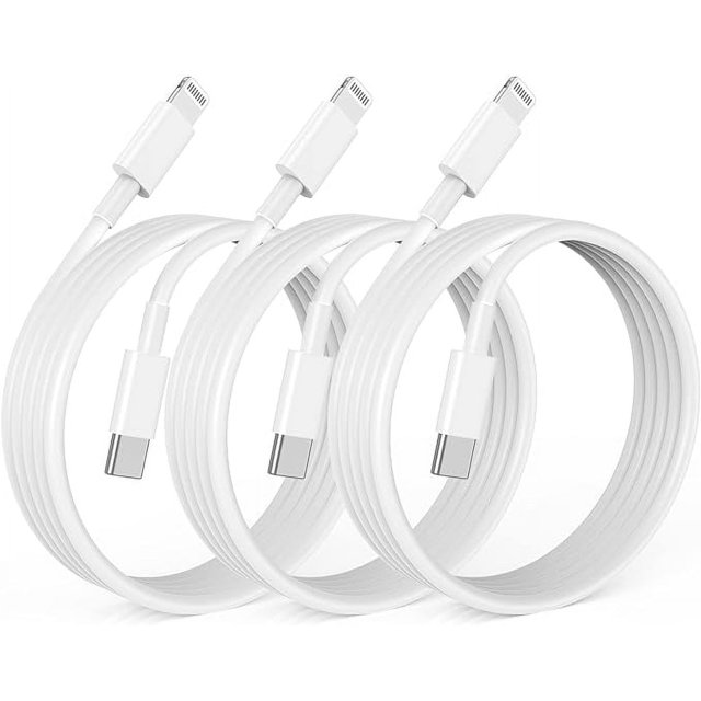USB C to Lightning Cable 6ft 3Pack, Long iPhone Fast Charger Cable, TypeC Power Delivery iPhone