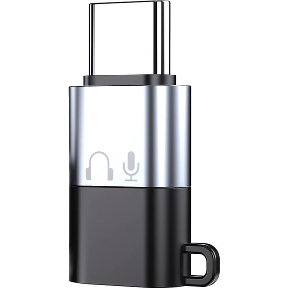 USB C to Lightning Headphone Audio Adapter, Type C Male to Female Lightning Earphone Converter with Charge/Audio,Compatible with iPhone 17/16/15 Plus/Pro/Max,iPad,iOS 26 Support Live Microphone