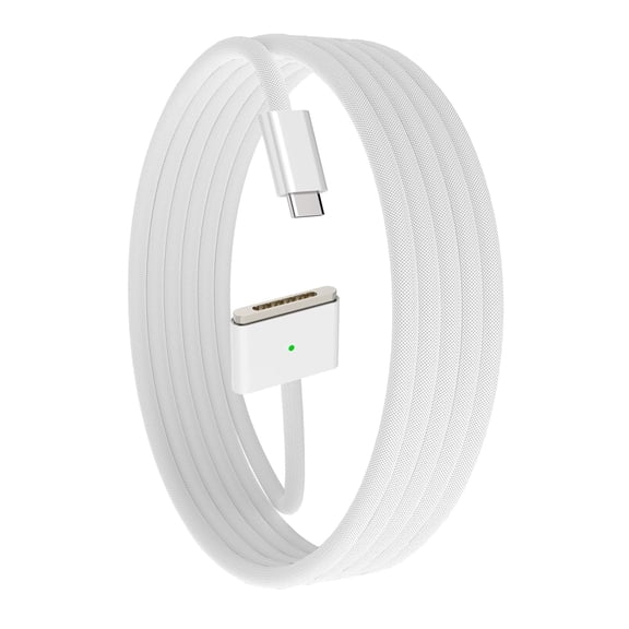 USB-C to Magnetic 3 Cable (6.6FT), 140W Charging Cable Compatible with MacBook Pro (16"/14" 2024/2023/2021), MacBook Air (15"/13" M4 2025, M3 2024, M2 2023, M2 2022) (Beige)