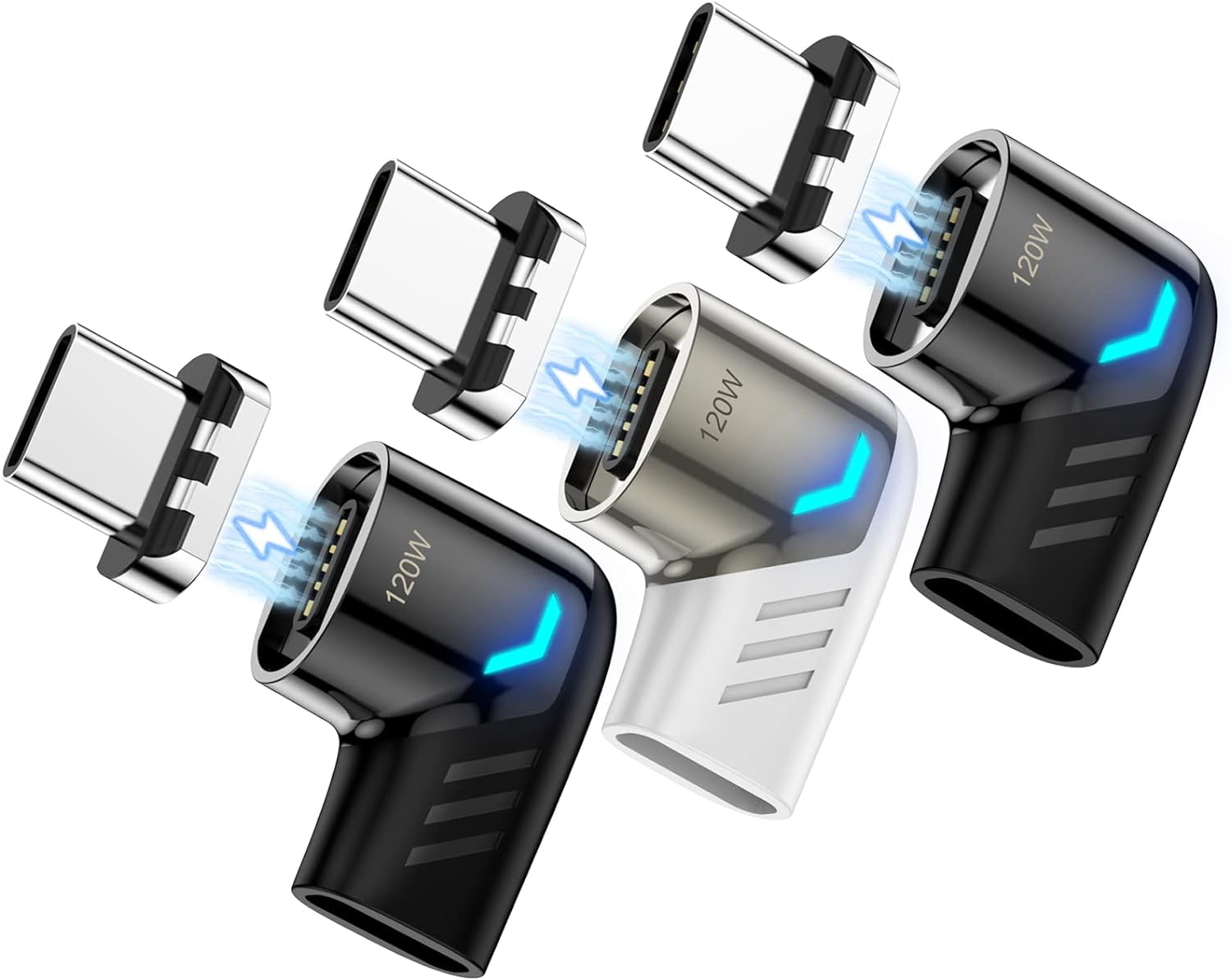 USB C Adapter,(3 Pack) USB C Adapter,PD 120W Fast