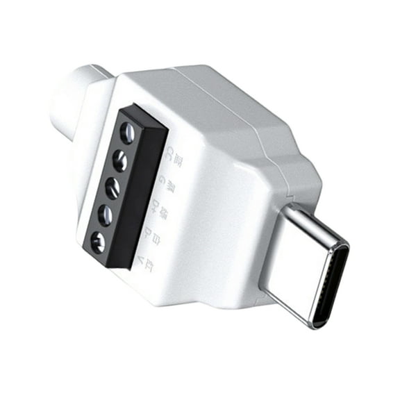 USB C Male to 5Pin/4pin Solderless Crimp Terminal for Quick Repair Project Support 480Mbps Data Transfer 65wCharging