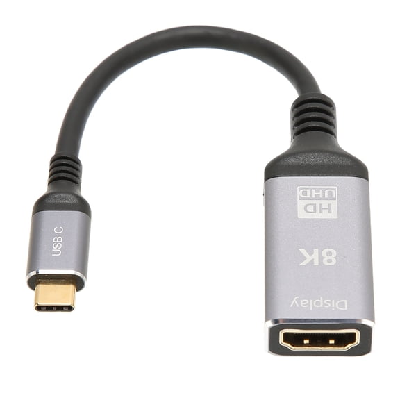USB C Male to HD Multimedia Interface Female Adapter Support 8K At 60Hz 4K At 120Hz Support HDR Plug and Play Converter