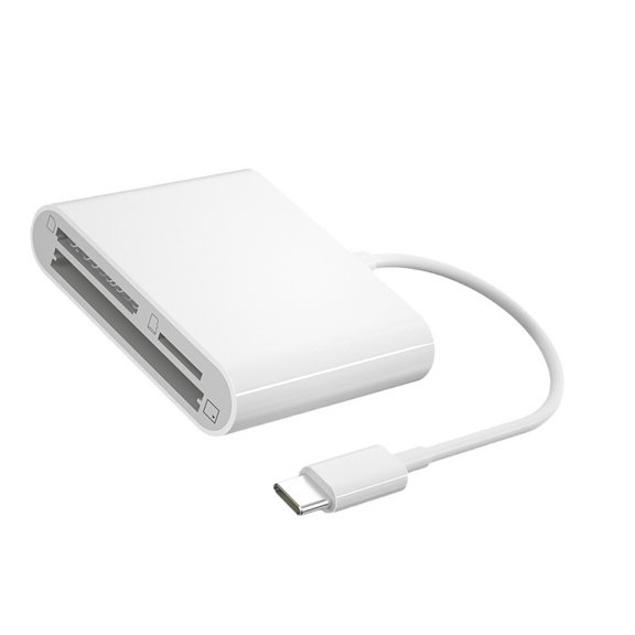 USB C Memory Card Reader 3 Slot Card TF Simultaneously Read Writer Reading For Phone