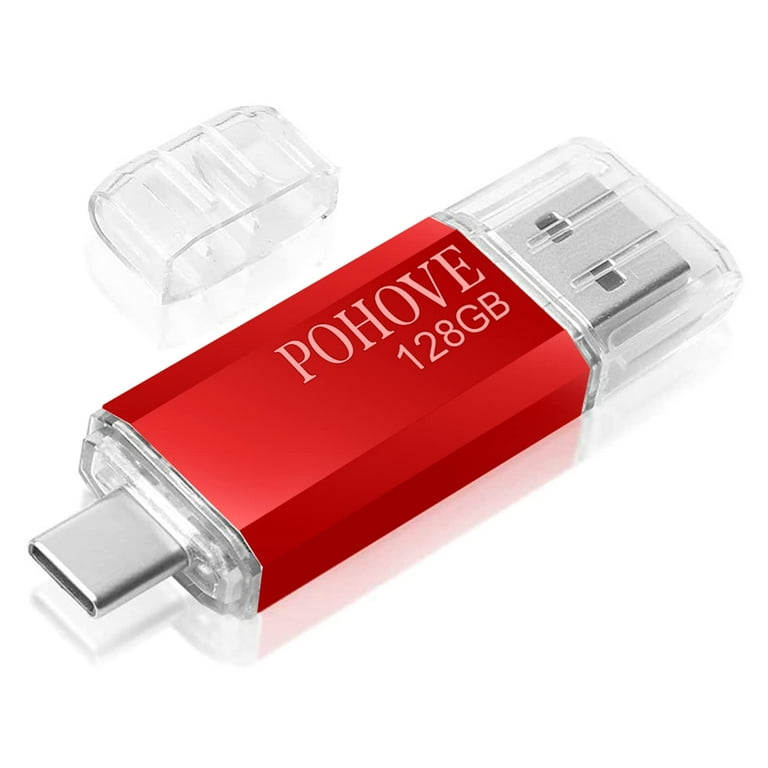 Clé USB C 128 GO, Clef USB 2.0 Pendrive 2 en 1 OTG 2 en 1 Portable