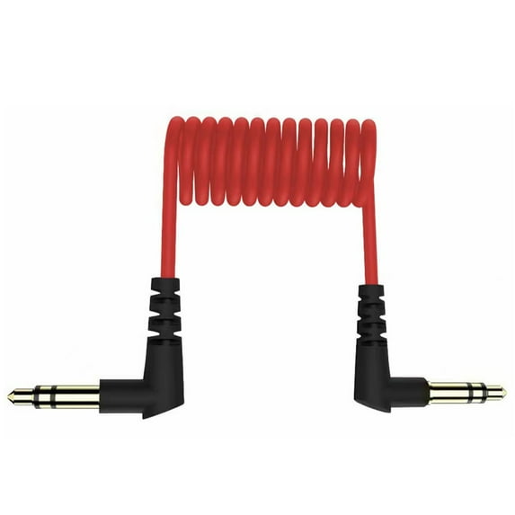 USB C Microphone Cable 3.5mm TRRS Connectors for Smartphones Camera Recording Coiled Wire for Seamlessly Connection