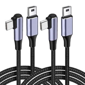 USB C to Mini USB Cable,(3.3ft 2Pack) Mini USB to Type C Cable Charging Cord for GoPro Hero 3+, PS3 Controller, MP3 Player, Dash Cam, Digital Camera, GPS Receiver, PDAs and More Mini B Devices