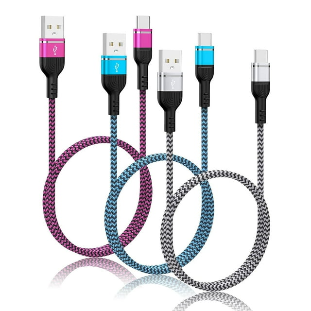 USB C Motorola Phone Charger Cord Fast Charging 3Pack 6FT 3.1A Braided