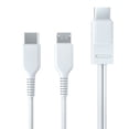 thumbnail image 1 of USB C Multi FastCharging Cable 2 in 1 USB C to Micro USB USB C Charger Cable, 1 of 18