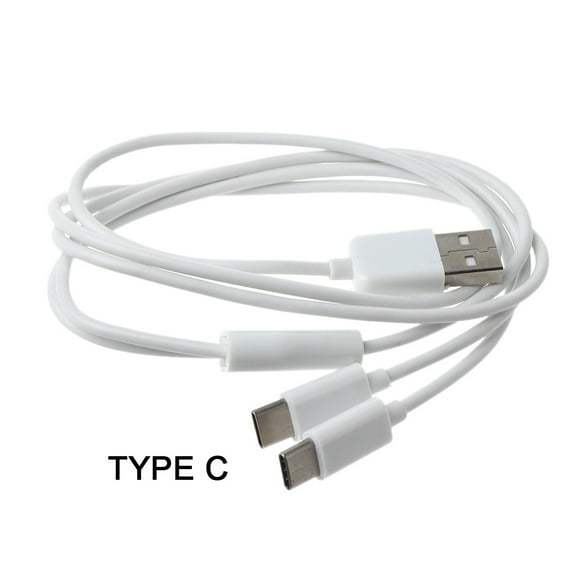 USB C Multi FastCharging Cable Splitter Cord 2in 1 USB to 2 Type C Fast Sync Charger Adapter