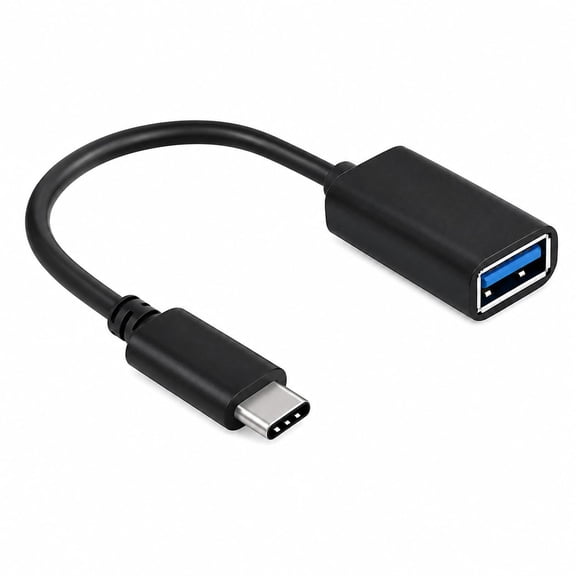 USB C OTG Adapter Cable, Type-C to Female USB On-The-Go Connector, 2pcs
