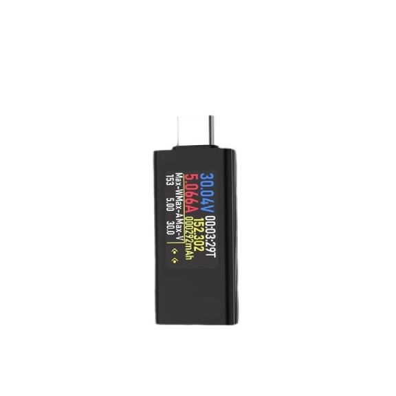 USB-C PD Power Meter, Digital Voltage Current Tester With Bidirectional Measurement, 4-30V 12A Range, Capacity Recorder For Phone For CHARGER And Power Bank Analysis
