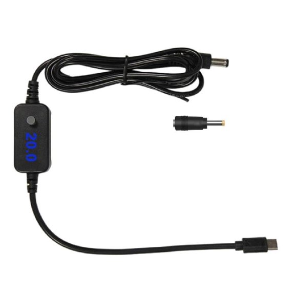 USB C PD65W Fast Charging Cable Adjustment 5V 20V 4.0x1.7mm Cnnection Tip