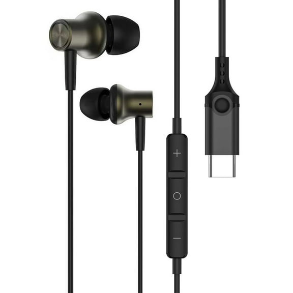 USB C Plug in Headphones for Apple iPhone 16 Pro Max 15 16e iPad Wired Earbuds Small Ear Buds Type C Corded Earphones with Microphone for Google Pixel 9 8 7 Samsung Galaxy S25 S24 S23 Android Gradien