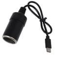 thumbnail image 1 of USB C Port 12V Car Cigarette lighter Socket Power Female Converter Adapter Cable, 1 of 10