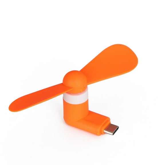 Mobile Phone Mini Fan Outdoor Portable USB Type C Port Cooling Fan for Phone Tablet Summer Accessory