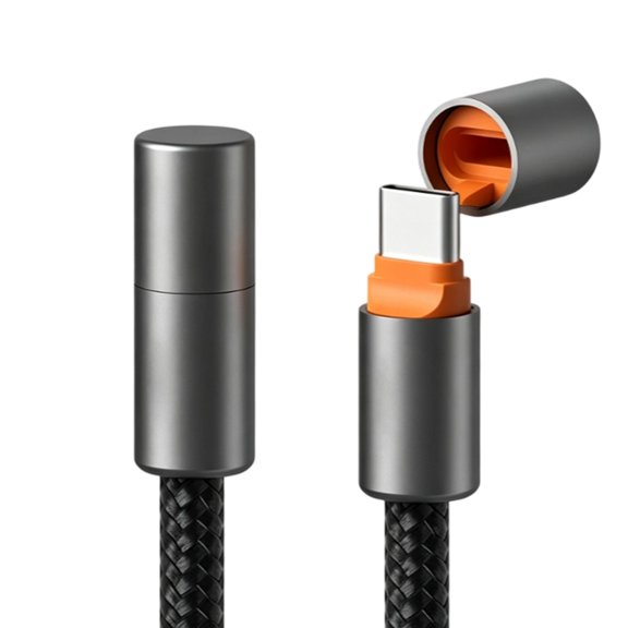 USB C Power Cable 60W Type C Cord with Metal Ends for Daily Use