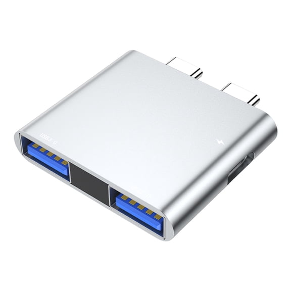 USB C Power Converter Connector Hubs Docking Station 3 in 1 Adapter for Efficient Work Entertainment