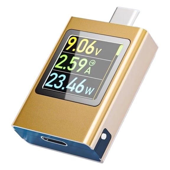 USB C Power Meter Tester Digital Multimeter for Voltage Current Testing, PD3.1 Type C Detector Fast Charging Detection