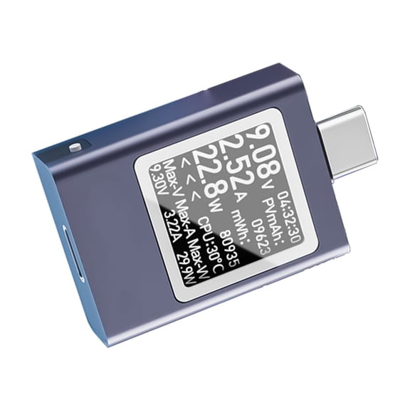 USB C Power Meter Type C Ammeter Voltmeter For Monitoring Voltages Current And Power In Various Scenario