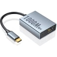 thumbnail image 1 of USB-C to RJ45 Gigabit Ethernet Adapter for Chromecast with Google TV (HD/4K), 1000Mbps High-Speed Wired Internet, No Lag Streaming, Adhesive Mount Included, 1 of 14