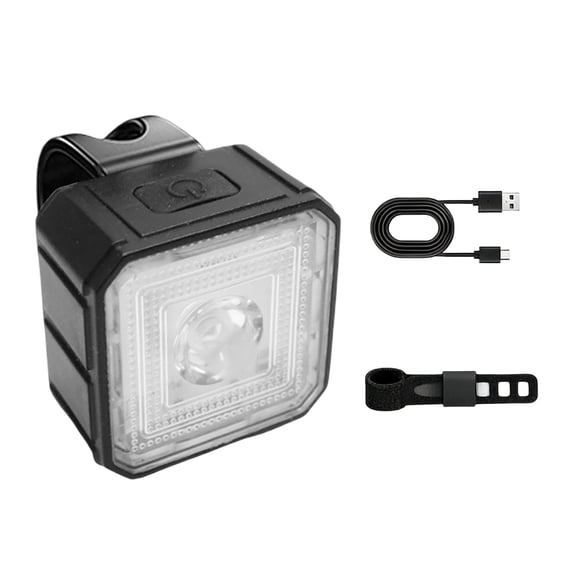 USB C Rechargeable Bike Headlight, High Brightness LED Front Bicycle Light, IPX4 Waterproof Bike Headlight with Multiple Modes for Night Riding, 3.5x3.5cm