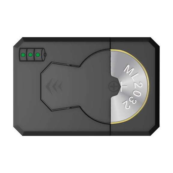 USB C Rechargeable Coin Charging Dock Button Cell Charging Base for ML2032/ML2016/ML2020/ML1220 Batteries Black