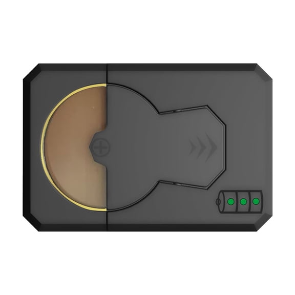 USB C Rechargeable Coin Charging Dock Button Cell Charging Base for ML2032/ML2016/ML2020/ML1220 Batteries Black