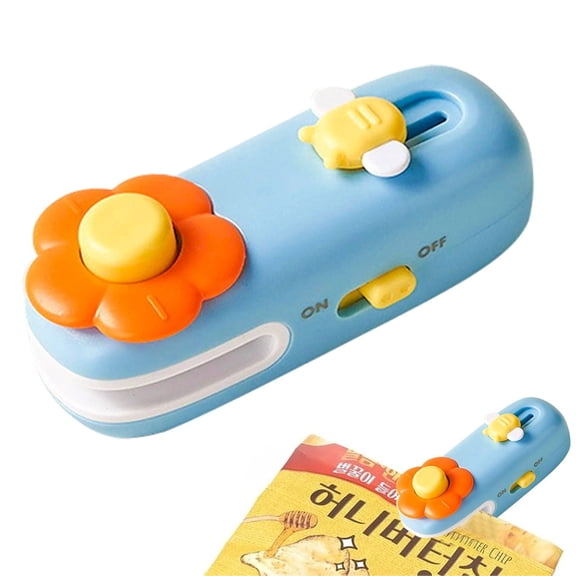 USB-C Rechargeable Mini Bag Sealer & Cutter, 2-in-1 Handheld Snack Bag Resealer for Chips, Candy, Plastic Food Storage, Portable Kitchen Accessory