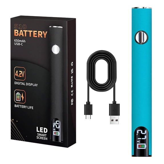 USB-C Rechargeable Soldering Pen with LED Display, ZzCityTK 650mAh Adjustable Temperature Portable Welding Tool, Digital Soldering Iron for Electronics Repair DIY Crafts Home Appliance, Light Blue