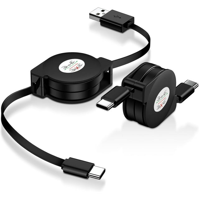 USB C Retractable Cable for iphone 15 Plus Pro Max Car Charger, Samsung