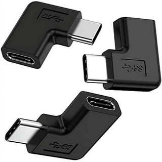 onn. USB-C to USB Female Adapter, 4", 1 Piece per Pack, Black