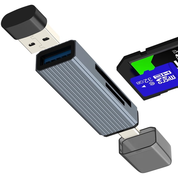 USB C to SD Card Reader Micro SD USB 3.0 Adapter(3 in 1)for iPhone 16 Pro Max TF Memory Flash Drive Stick Camera for Apple External Storage Laptop Type C Converter for iPad Accessories