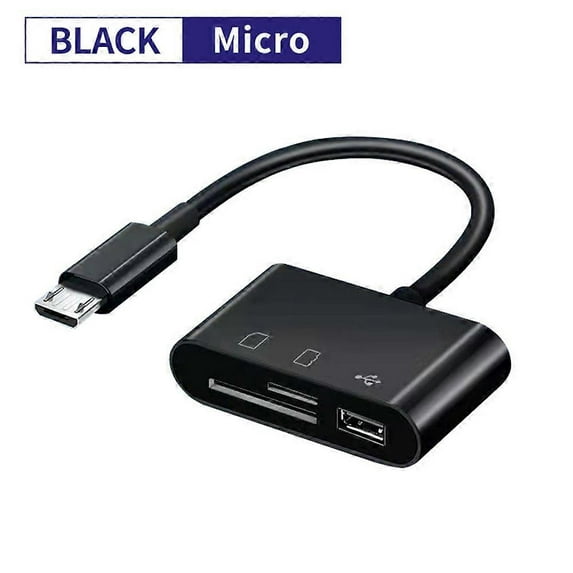 USB C SD Card Reader, Micro SD to Type C OTG Adapter for SDHC SDXC TF