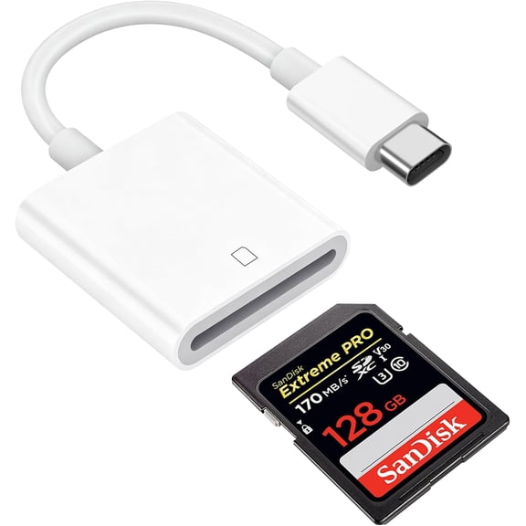 for USB C SD Card Reader, SD Card Reader USB C for iPhone 17/16/15, iPad, MacBook, Galaxy Android Phone, Trail Camera Memory Card Reader, Digital Camera Adapter, Plug and Play