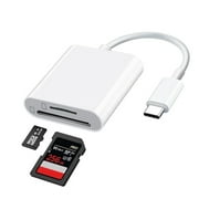 USB C SD Card Reader- USB C to SD Card Reader-Type C Micro SD/TF Memory Card Adapter for Camera Cards/Tablets/Smartphones 2in1