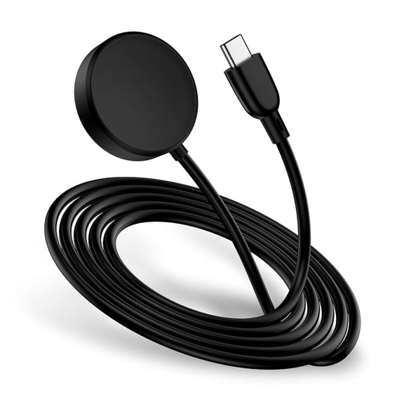 USB C Samsung Watch Charger Fast Charging for Samsung Galaxy Watch8 Classic 8/7/6 Classic/6/5 Pro/5/4/4 Classic/3/Active 2/Active 1, Magnetic Wireless Galaxy Charger Pad with 3FT Type C Cable Cord
