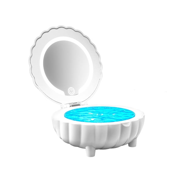 USB-C Seashell Projector Light BT Speaker 7 Color Changing 3 Mirror Lights for Home Bedroom