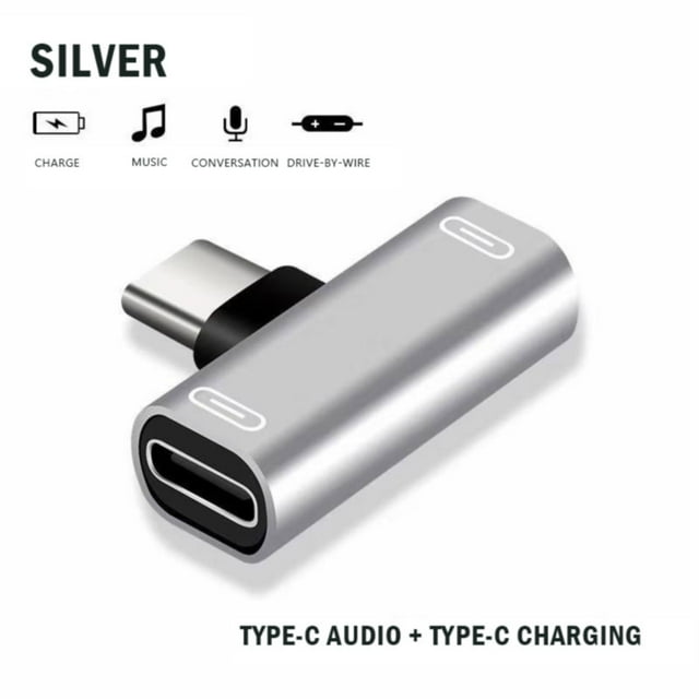 USB C Splitter 2 In 1 USB C Audio And PD Charging Adapter Type C Audio