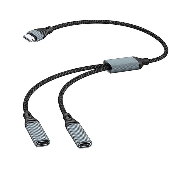 USB C Splitter Cable 60W Charging and Data Transfer Hubs for Connecting Phones Laptops and Tablets to Accessories