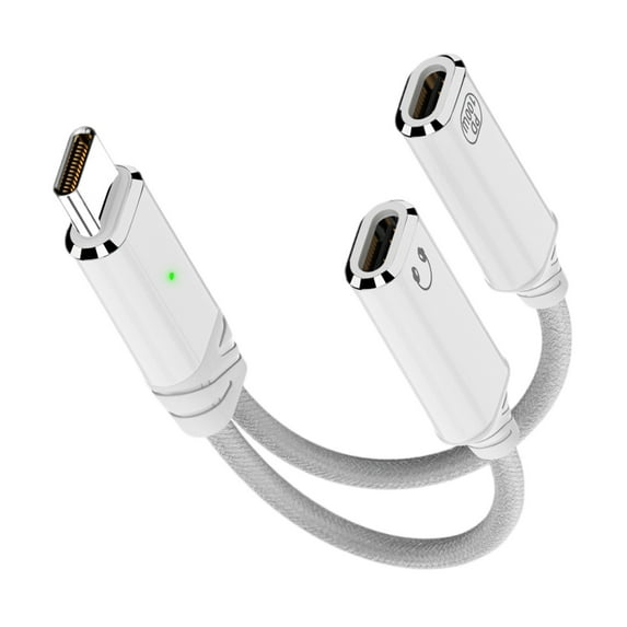 USB C Splitter Type C Double Plug 100W Fast Charging Adapter Splitter Cable Type C Male to Double Female Cable for Phone