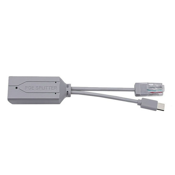 IEEE802.3af PoE Splitter USB C 48V To 5V2.4A For NonPoE Device Compatibility for Settop Box Gateways Shaking Head Camera