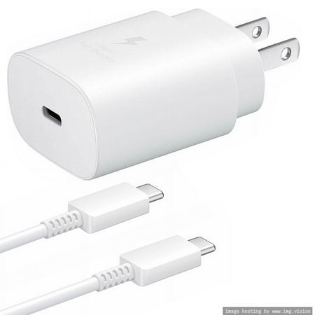 USB-C Super Fast 25W PD Wall Charger Compatible with Samsung Galaxy S22 Ultra/S22/S22 Plus/S21/S20, Note 10+ 5G/Note 20, Tab S8/S8+/S8 Ultra/S7, PPS Charger Block with 3ft USB-C Fast Charging Cable