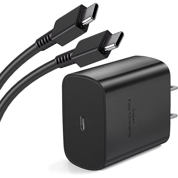 USB C Super Fast Charger for Motorola Moto G Stylus 5G Super Fast Charging 45W PD PPS Wall Charger with 3Feet & 6 Feet Cables Included - Black